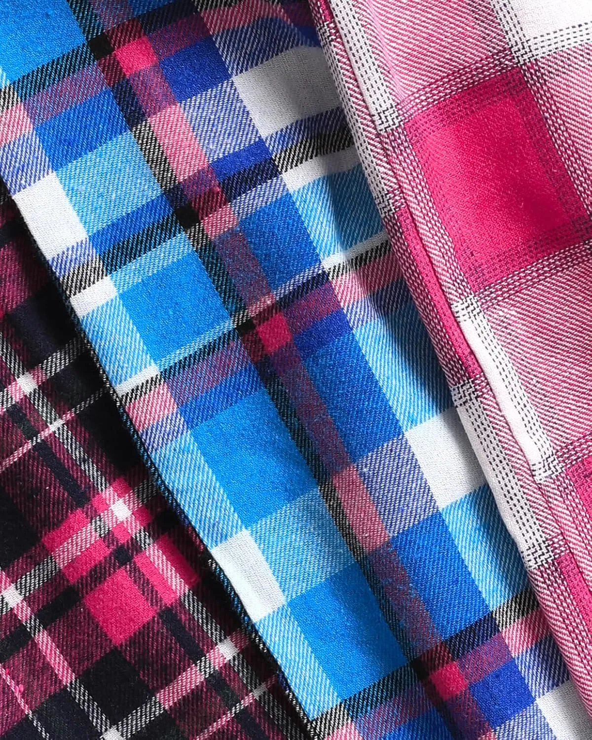 Active Club 3 Pack Cotton-Blend Flannel Pajama Pants for Women, Flannel Plaid PJ Pants for Women for Sleep and Lounge (S-2X)