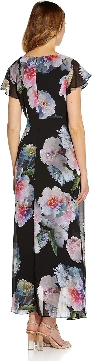 Adrianna Papell womens Floral Printed Jumpsuit