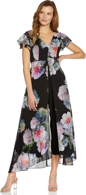 Adrianna Papell womens Floral Printed Jumpsuit