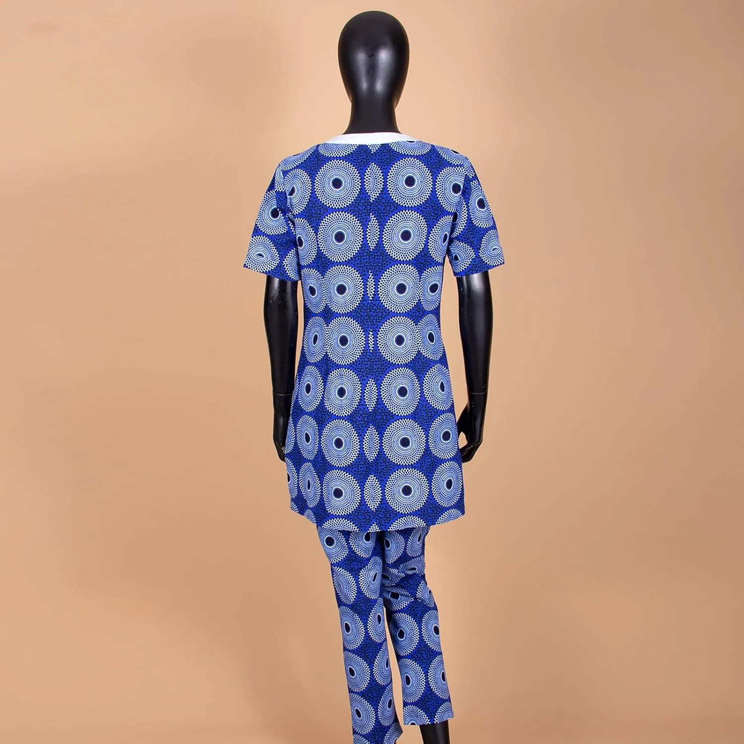 African Clothing for Women Short Sleeve Shirt and Print Pants 2 Piece Set Tracksuit Plus Size Dashiki Casual Outfit