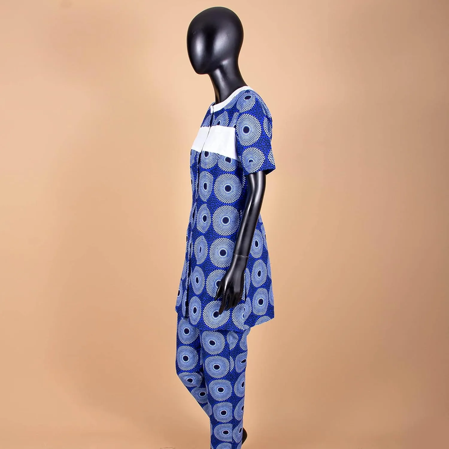 African Clothing for Women Short Sleeve Shirt and Print Pants 2 Piece Set Tracksuit Plus Size Dashiki Casual Outfit