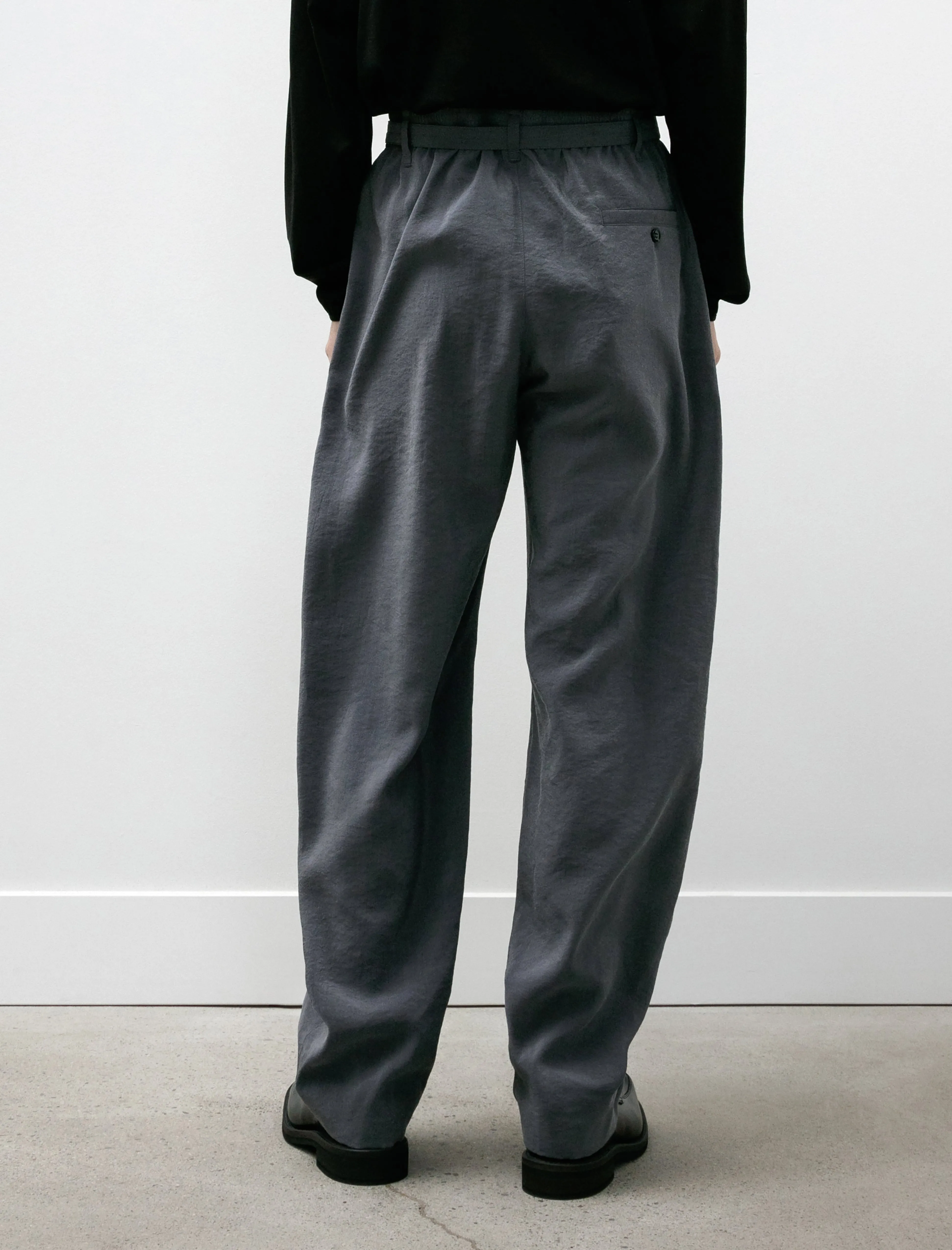 Belted Relaxed Pants Asphalt