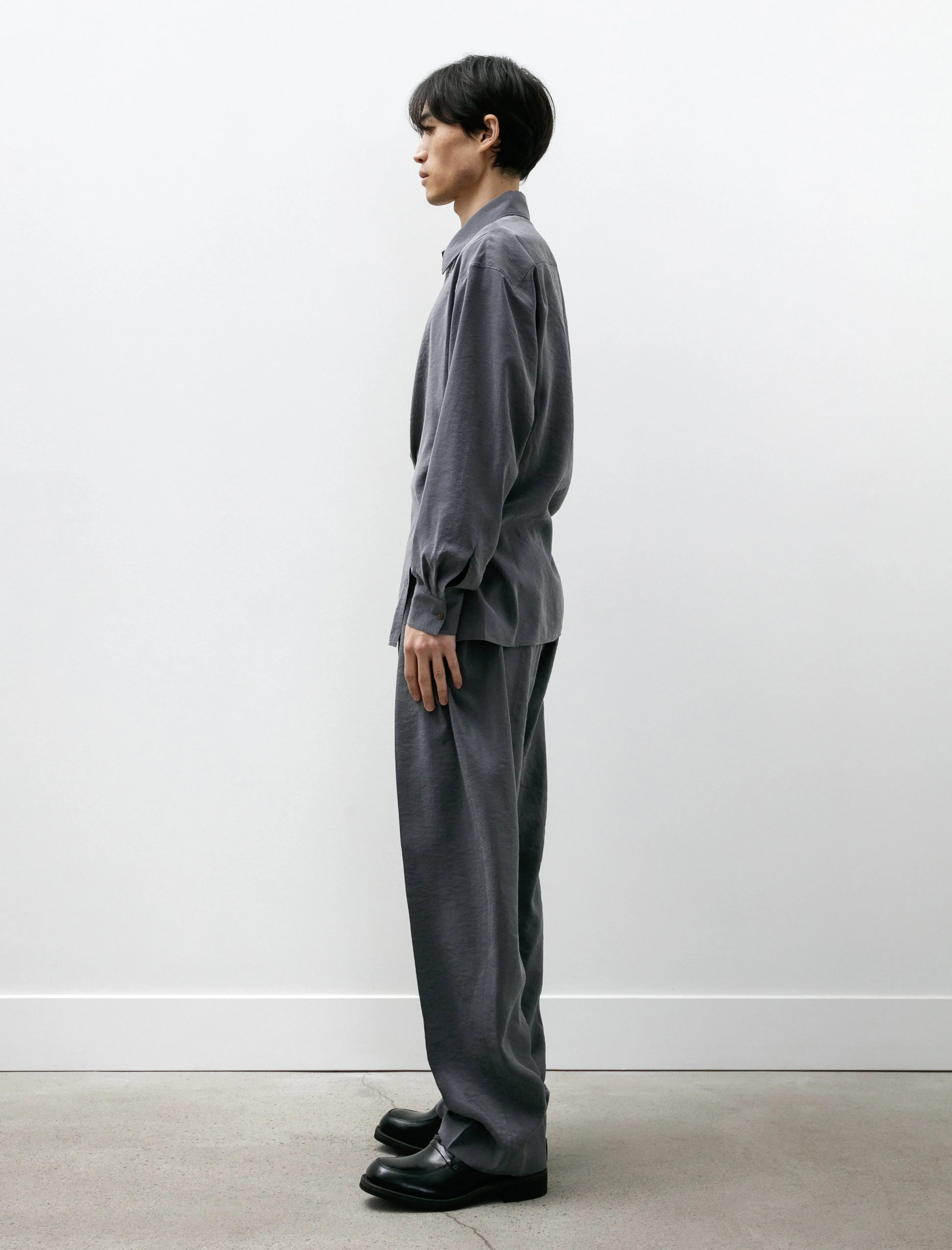 Belted Relaxed Pants Asphalt