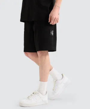 Belted Woven Shorts Black