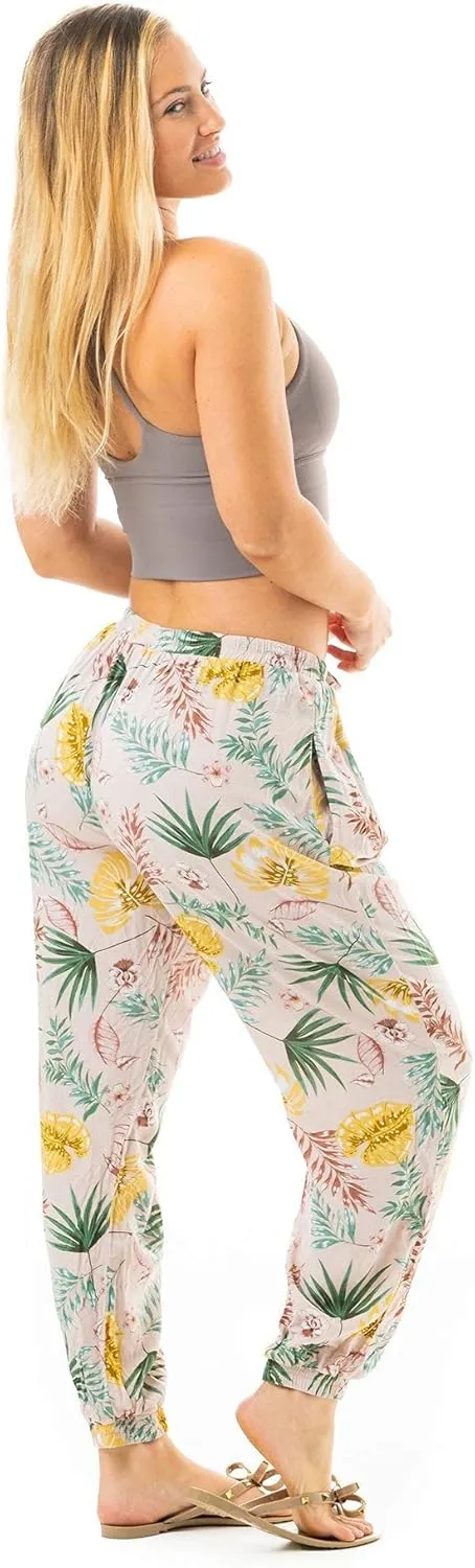 Buddha Pants Miami Jogger Harem Pants  Unisex Cotton Joggers with Pockets  Tapered, Casual for Yoga, Gym & Lounge Wear