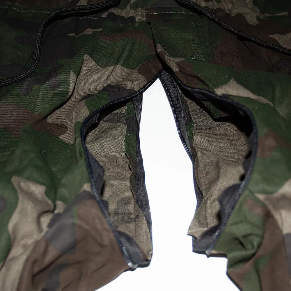 Camouflage Men Invisible Zipper Open Crotch Pants Casual Plus Size Loose Trousers
