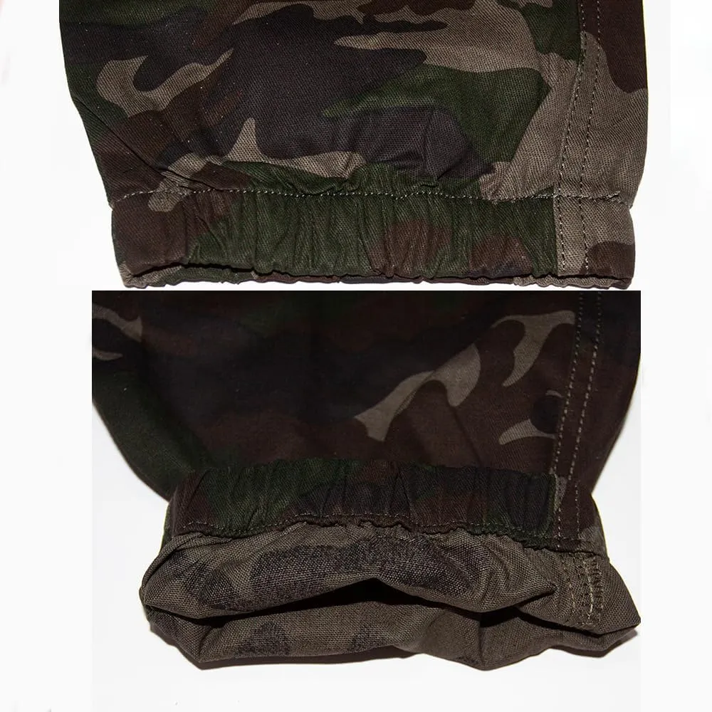 Camouflage Men Invisible Zipper Open Crotch Pants Casual Plus Size Loose Trousers
