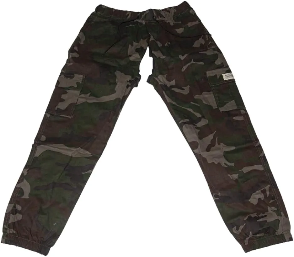 Camouflage Men Invisible Zipper Open Crotch Pants Casual Plus Size Loose Trousers