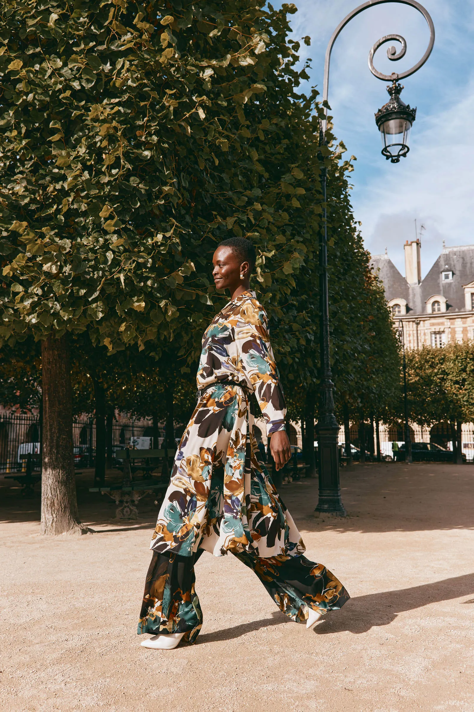 Elsie Shirt Dress - Botanical Tusk