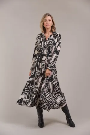 Elsie Shirt Dress - Geo