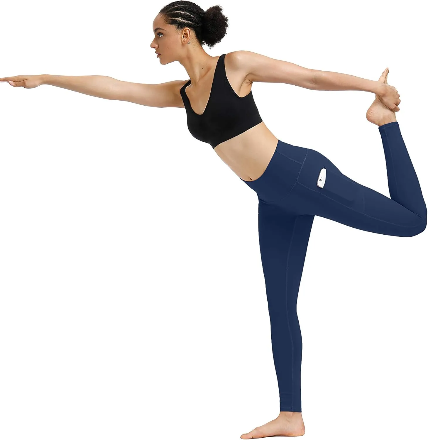 Fengbay 3 Pack High Waist Yoga Pants,Yoga Pants for Women Tummy Control Workout Pants 4 Way Stretch Leggings with Pockets