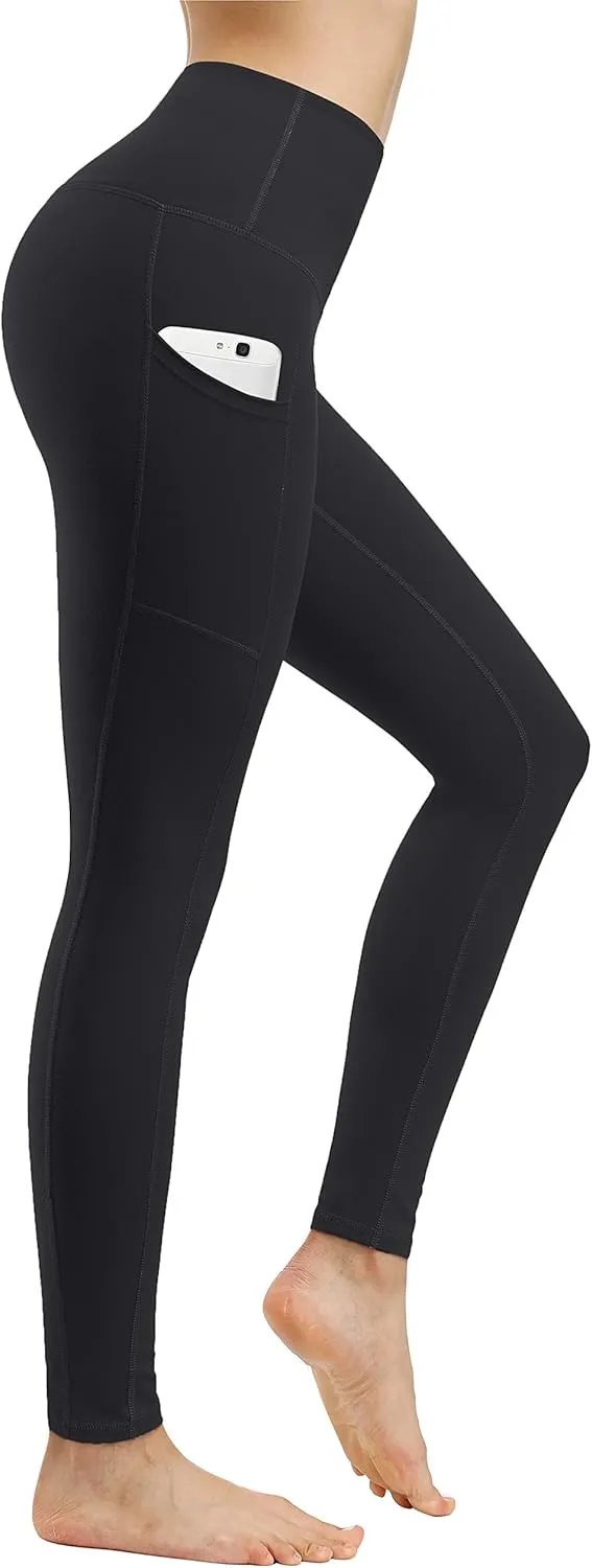 Fengbay 3 Pack High Waist Yoga Pants,Yoga Pants for Women Tummy Control Workout Pants 4 Way Stretch Leggings with Pockets