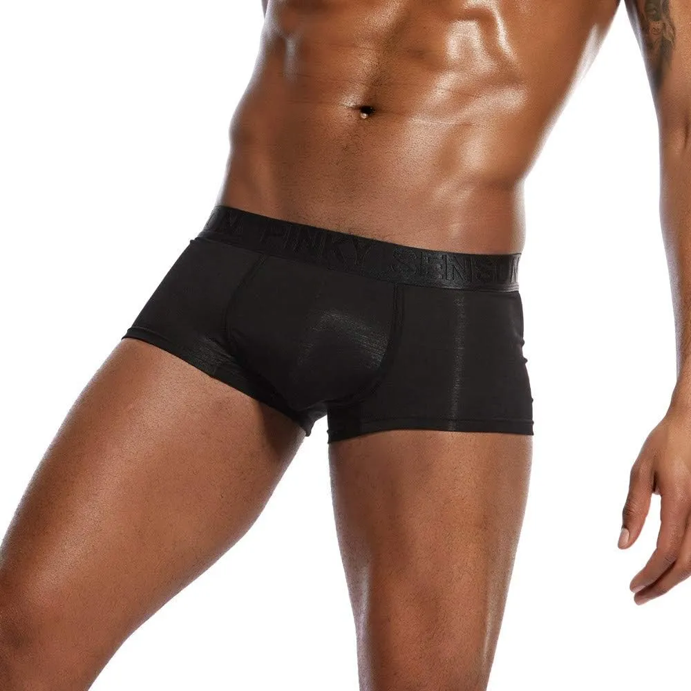 GIERIDUC Men's Sexy Pouch G-String Underwear Ball Pouch Boxer Briefs For Men Sexy Mens Underwear Mesh Tight Underwear For Men