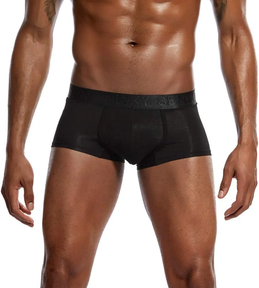 GIERIDUC Men's Sexy Pouch G-String Underwear Ball Pouch Boxer Briefs For Men Sexy Mens Underwear Mesh Tight Underwear For Men