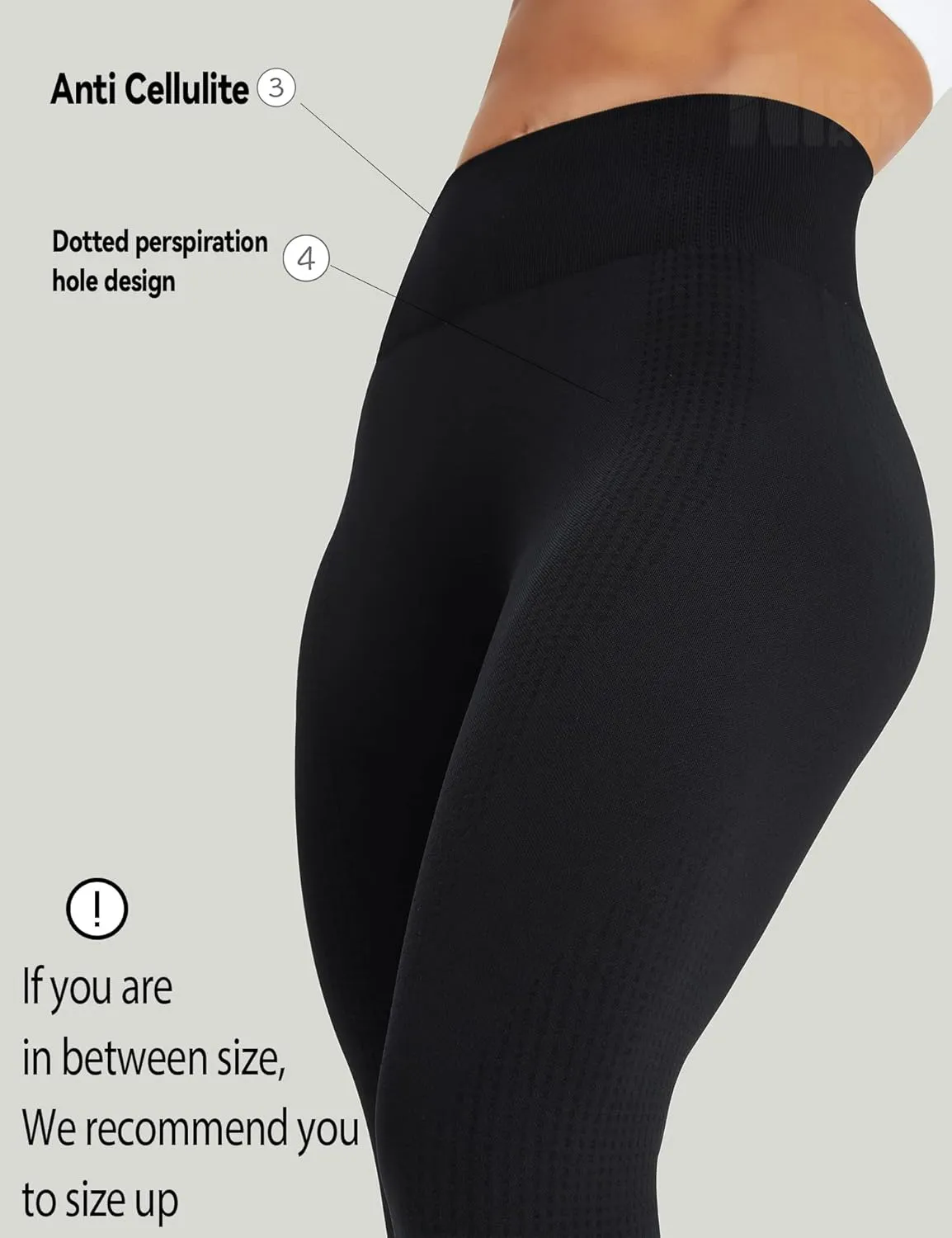 HIGORUN Women Seamless Leggings Smile Contour High Waist Workout Gym Yoga Pants