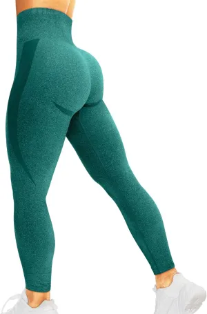 HIGORUN Women Seamless Leggings Smile Contour High Waist Workout Gym Yoga Pants