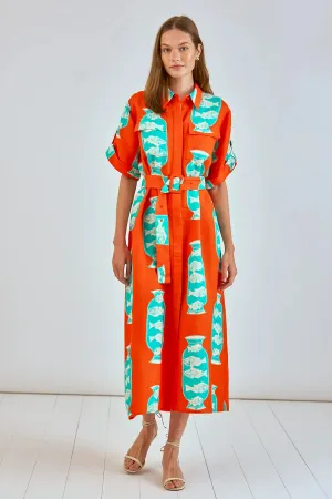 Hunter Bell Charlotte Dress - Herring Red