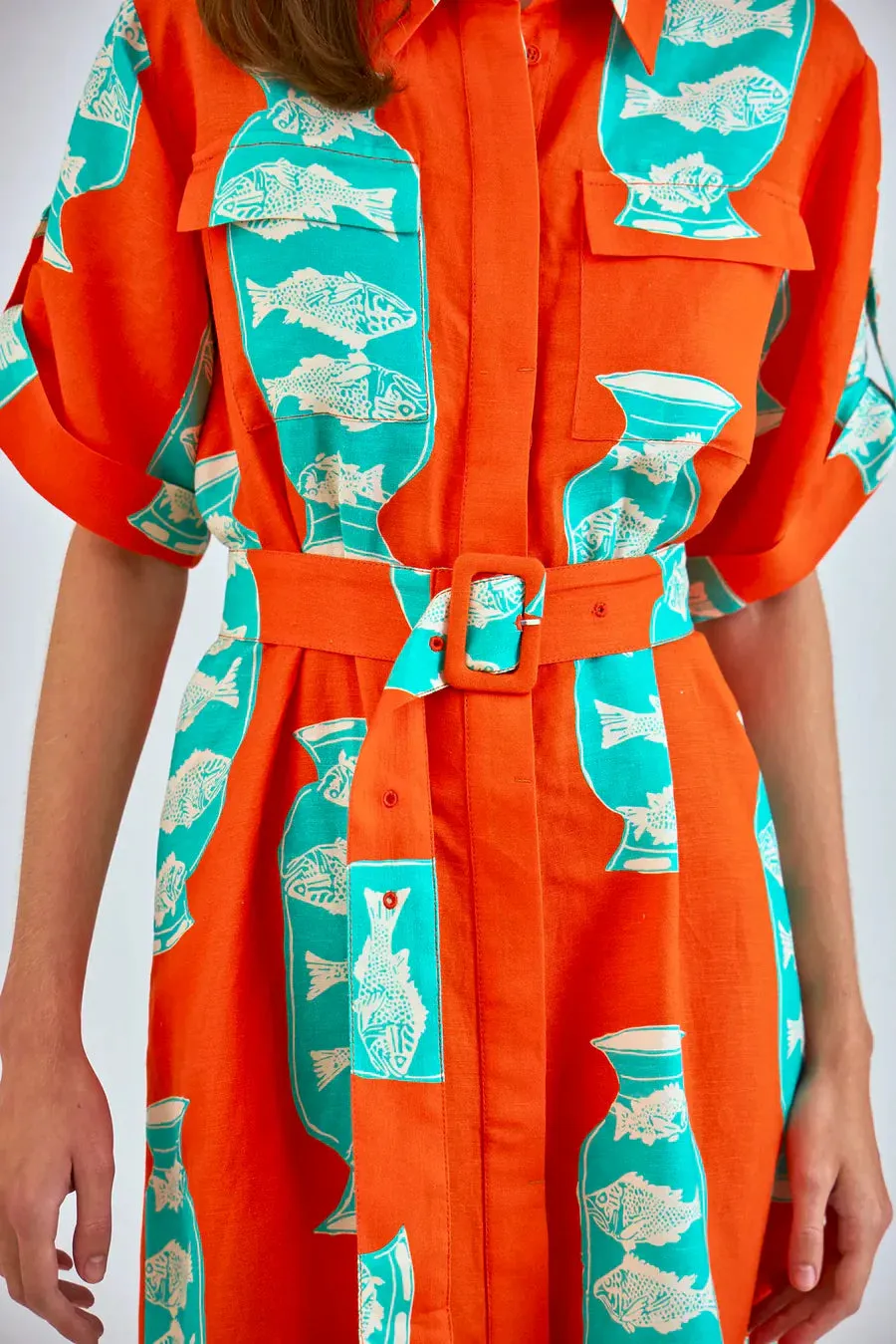 Hunter Bell Charlotte Dress - Herring Red