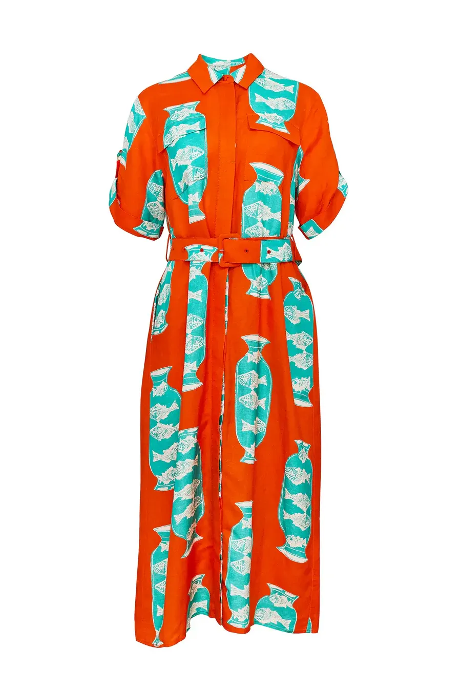 Hunter Bell Charlotte Dress - Herring Red
