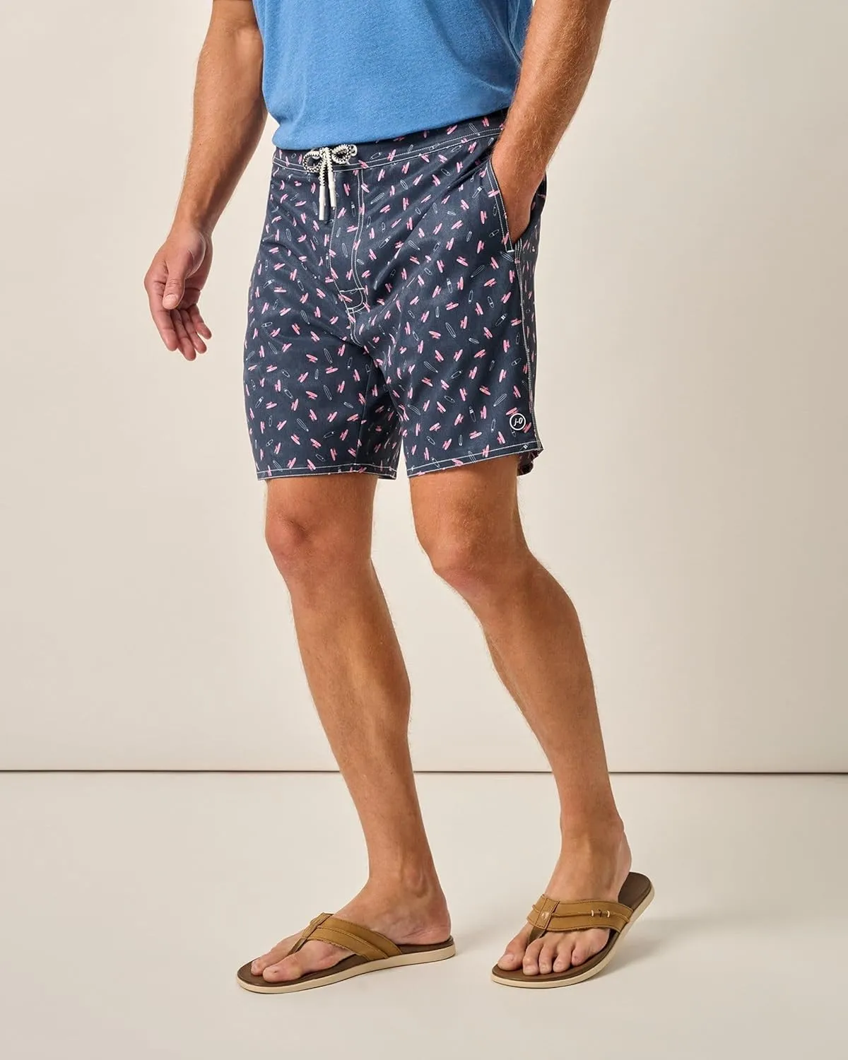 johnnie-O The Half Elastic 7" Surf Shorts