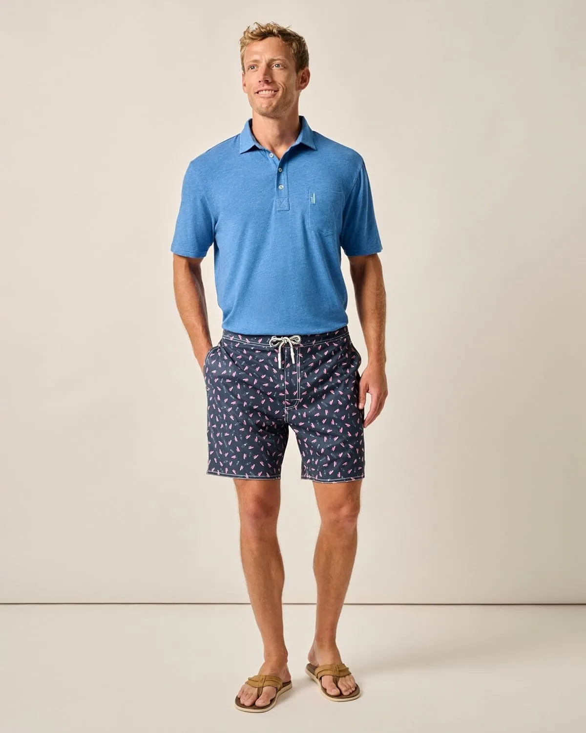 johnnie-O The Half Elastic 7" Surf Shorts