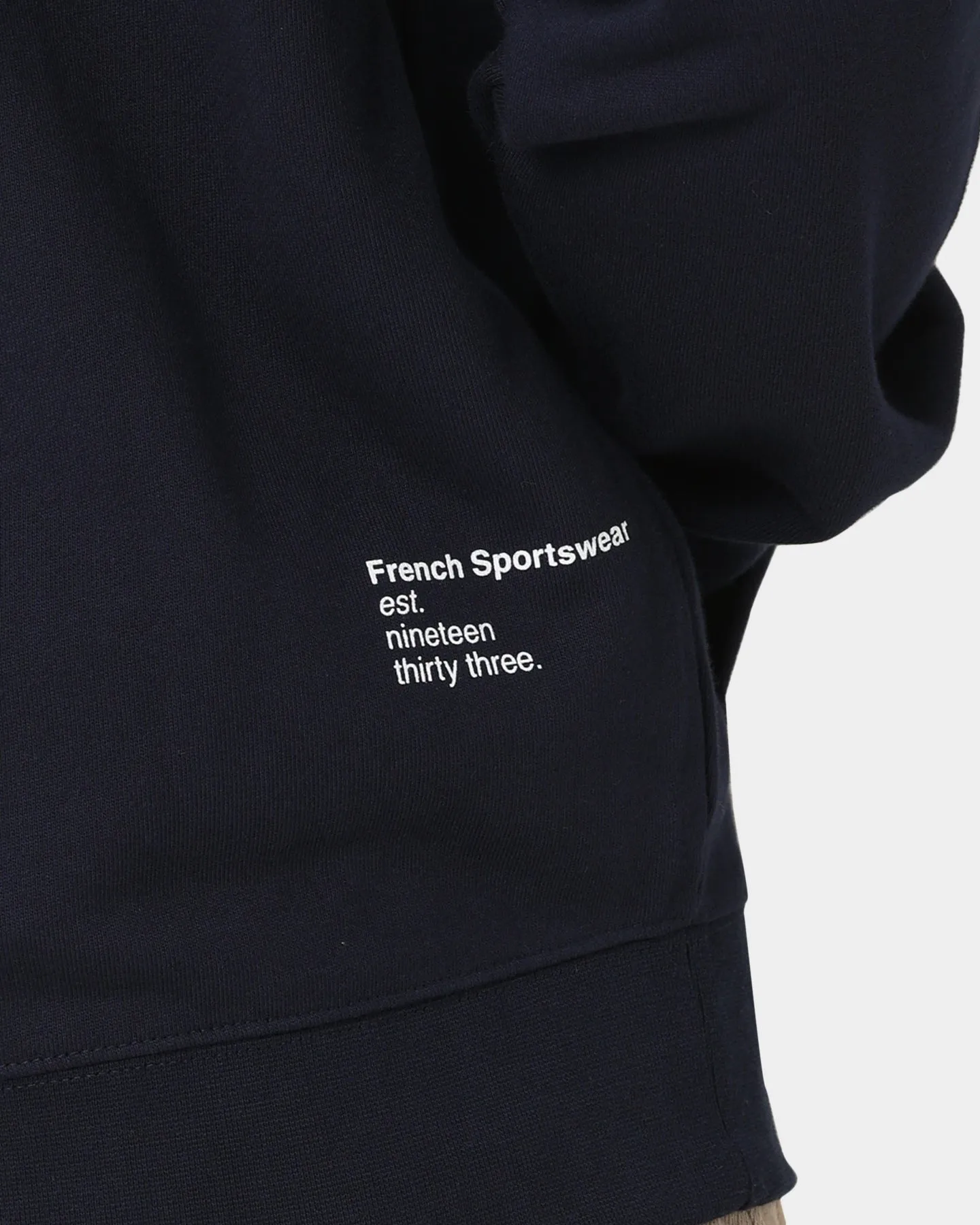 Lacoste Soft Branding Zip-front Sweater Navy