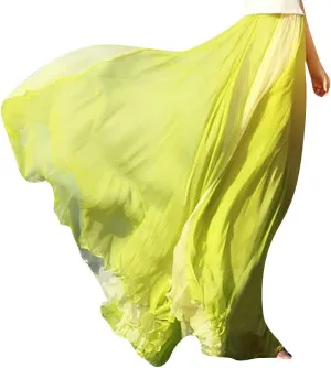 Long Flowy Skirts for Women Retro Boho Maxi Skirt Summer Beach Floral Skirt Plus Size Pleated Skirt Hawaiian Vacation Outfits