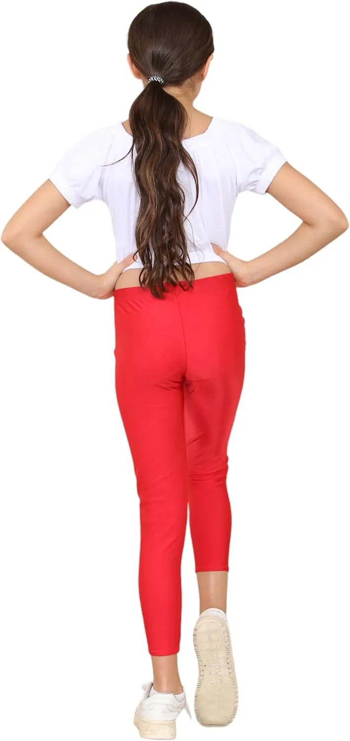 Loxdonz Girls Athletic Leggings Kids Dance Workout Running Yoga Pants Ballet Gymnastics Tights