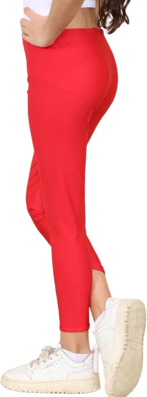 Loxdonz Girls Athletic Leggings Kids Dance Workout Running Yoga Pants Ballet Gymnastics Tights