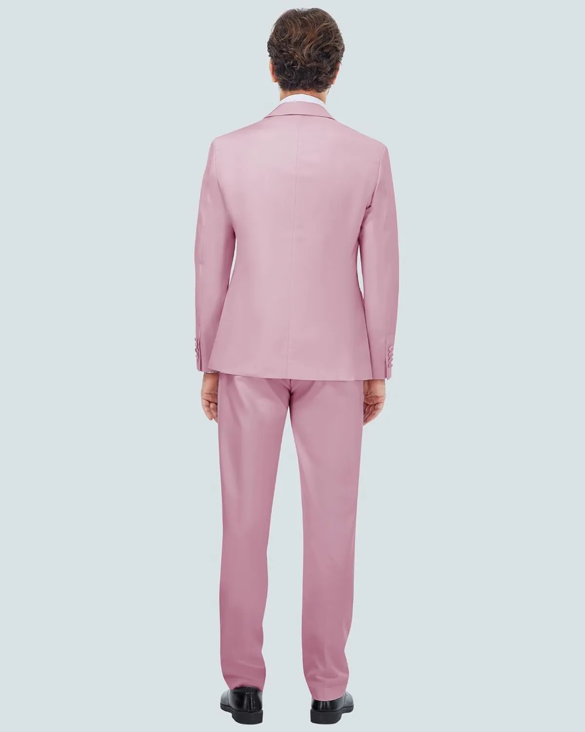 MAGE MALE Men's 2 Piece Suit One Button Slim Fit Formal Wedding Prom Tuxedo Suits Blazer Pants with Bow Tie Set