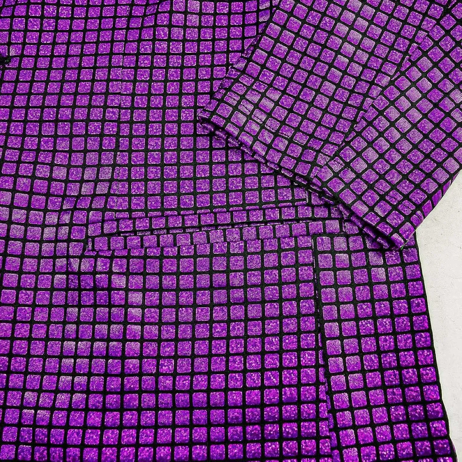 Men's 70s Disco Outfit Rainbow Suit Sequin Jacket and Pants Halloween Party Costume