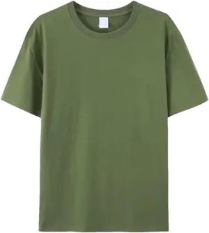 Mens Crew Neck T Shirt Soft Cotton Classic Fit Short Sleeve Tee Top