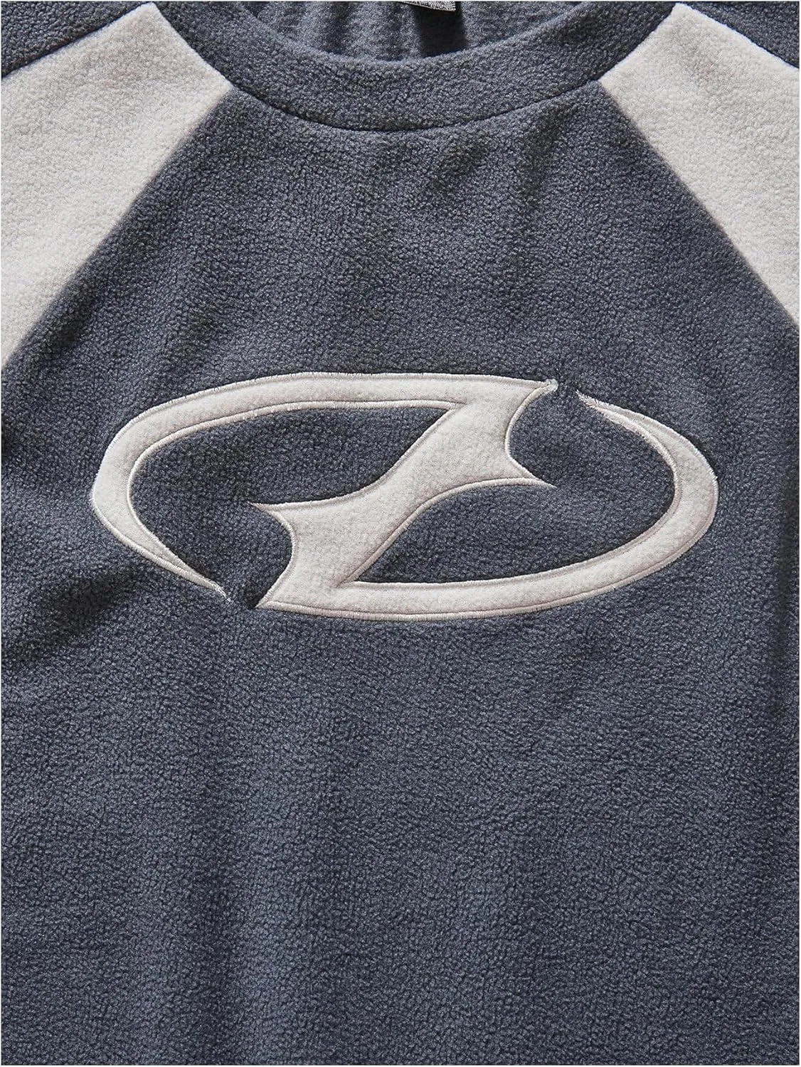 Men's Oversized Sweatshirts Color Block Graphic Embroidered Crewneck Pullover Sweatshirt