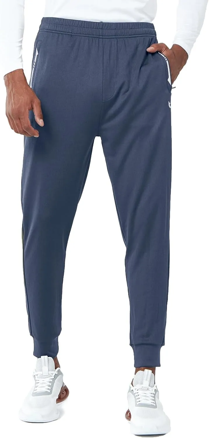 NORTHYARD Men's Joggers Pants with Zipper Pockets Athletic Track Pants Tapered Lightweight Mesh for Jogging Running Gym