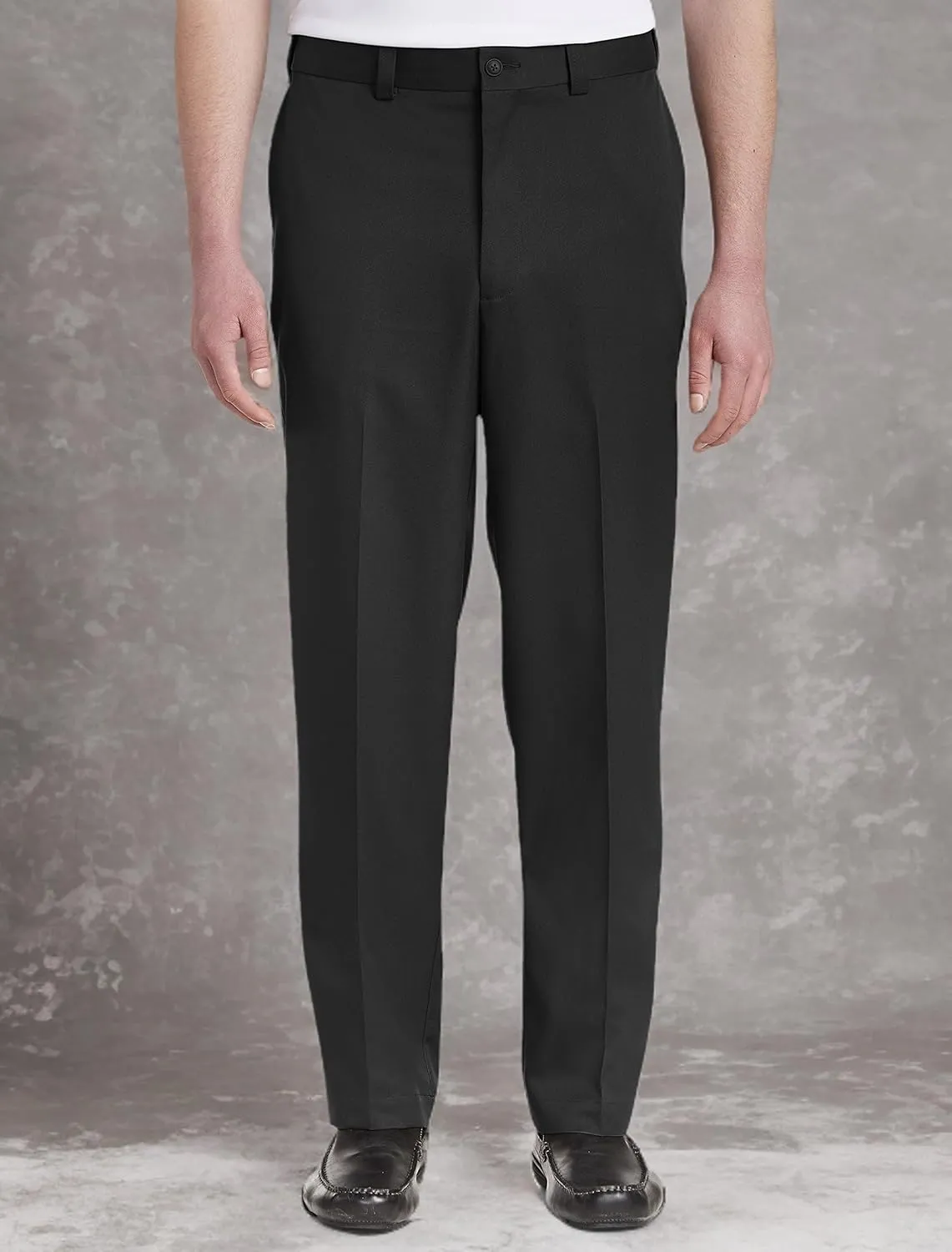 Oak Hill by DXL Men's Big and Tall Microfiber Waist-Relaxer Pants