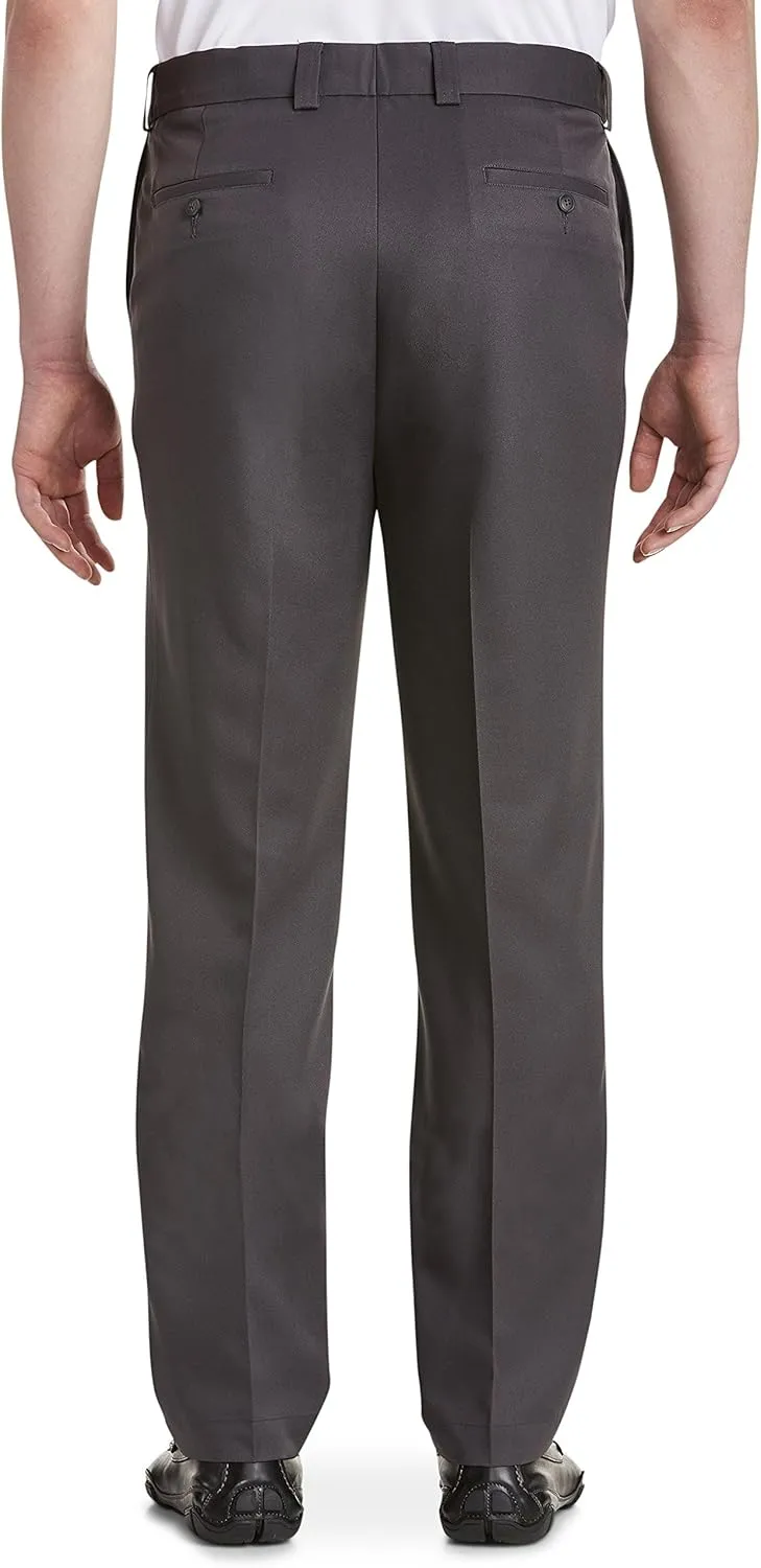 Oak Hill by DXL Men's Big and Tall Microfiber Waist-Relaxer Pants
