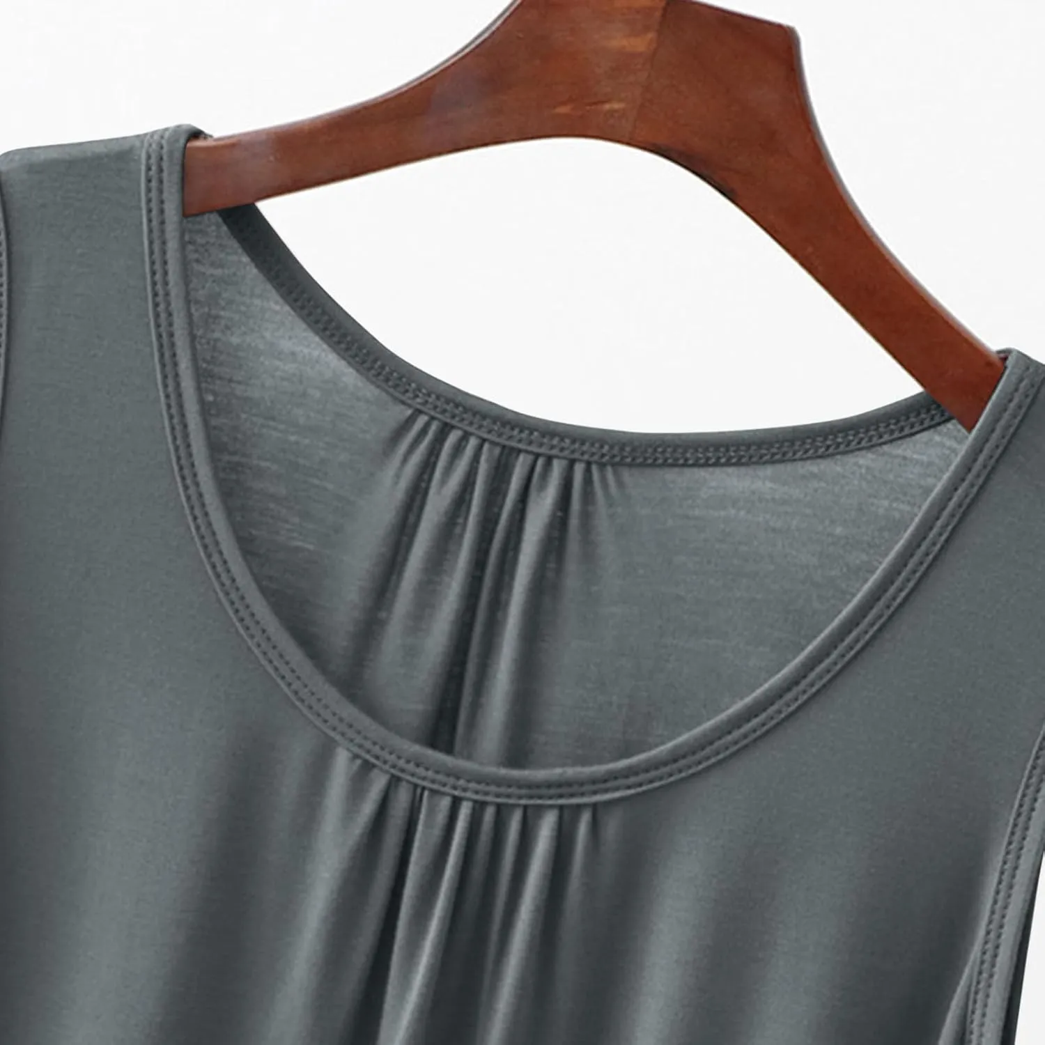 Plus Size Women's Modal Pajama Sets Loose Sleeveless Tank Top with Shorts Comfy Soft Summer Sleepwear 2 Piece Pjs Lounge Set