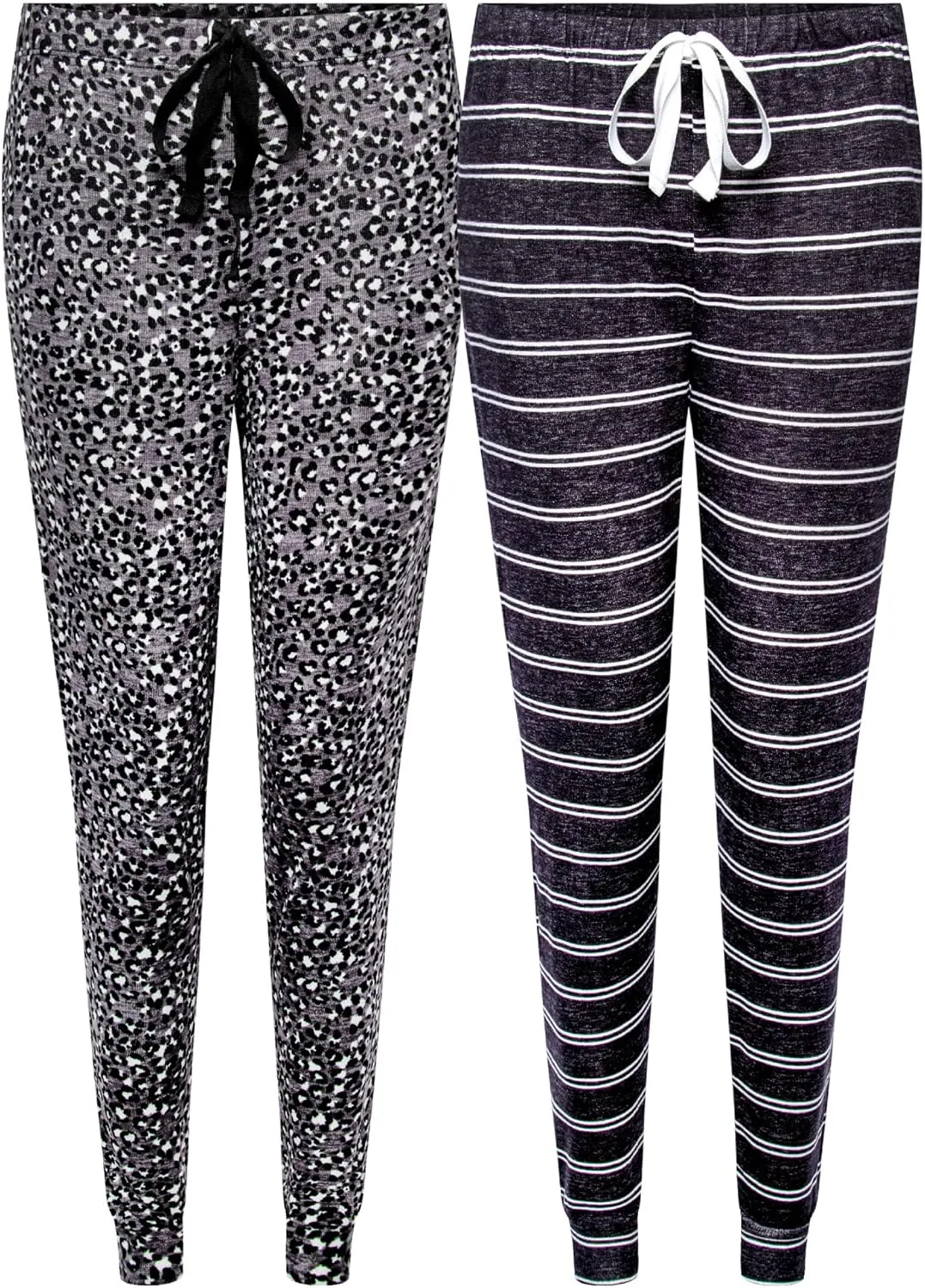 Rene Rofe 2 Pack: Lounge Sleep Joggers for Women, Summer Pajama Pants