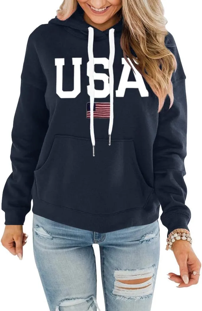 REVETRO Womens Hoodie Graphic Tie Dye Sweatshirt Casual Long Sleeve Hoodies Drawstring Pullover Tops With Pocket