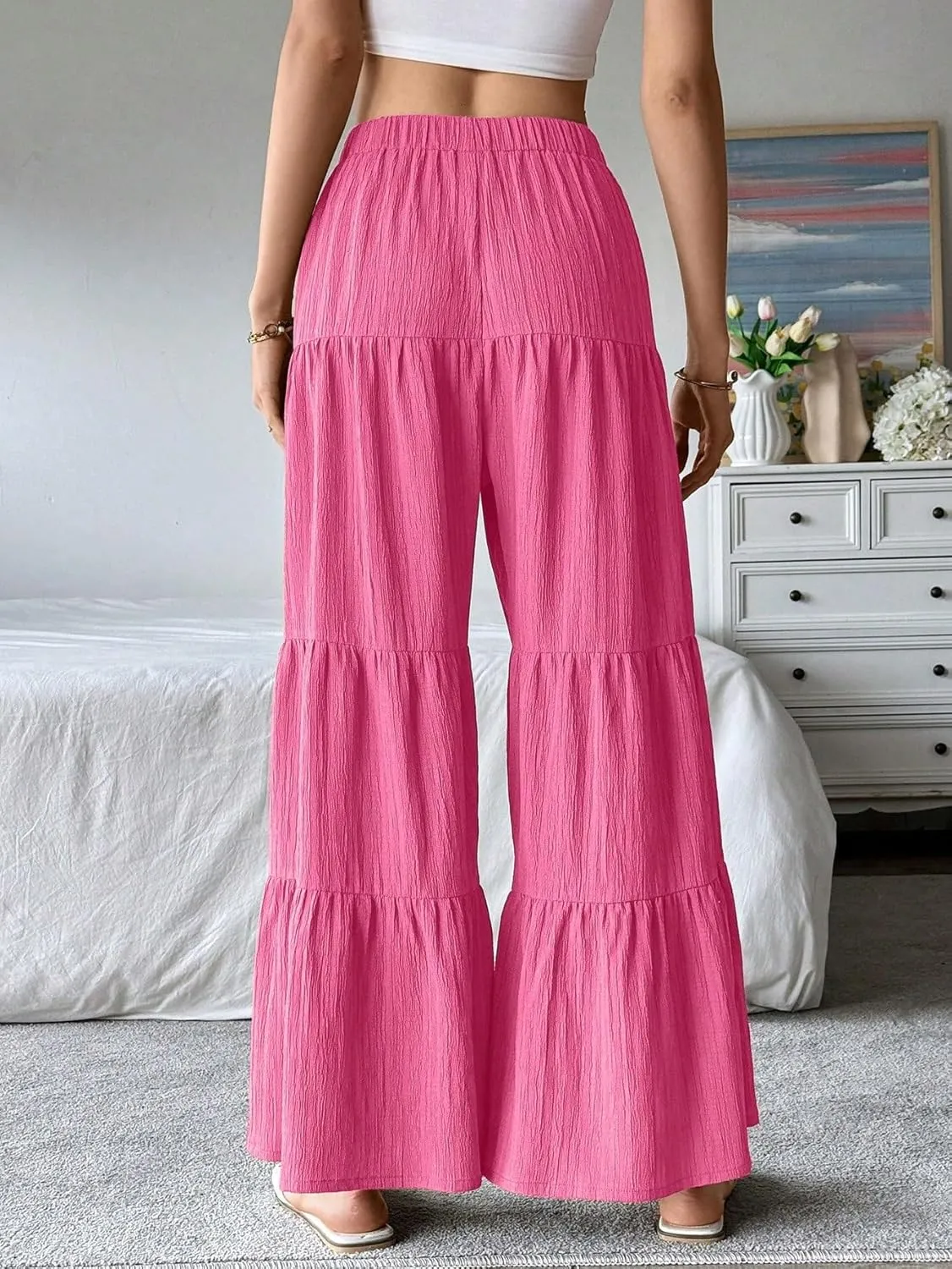 SECOLI 2024 Wide Leg Long Pant for Women Elegant Casual Long Pants