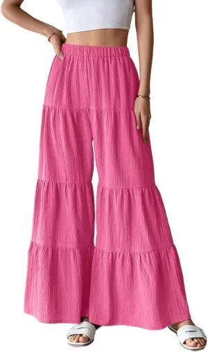 SECOLI 2024 Wide Leg Long Pant for Women Elegant Casual Long Pants