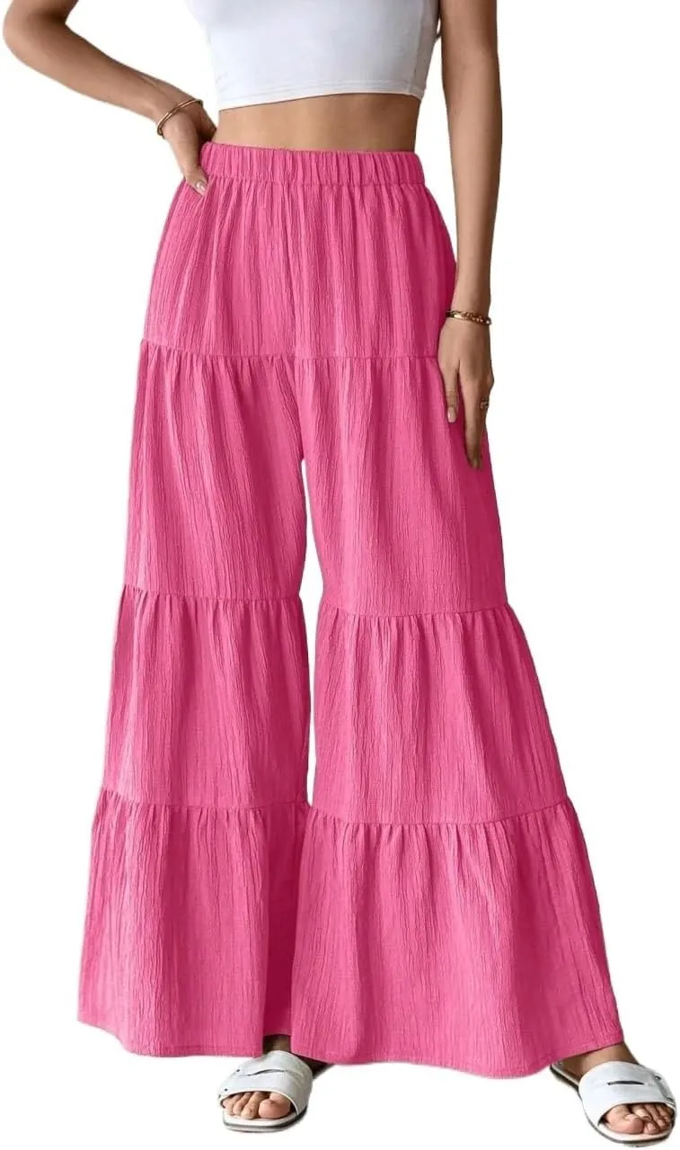 SECOLI 2024 Wide Leg Long Pant for Women Elegant Casual Long Pants