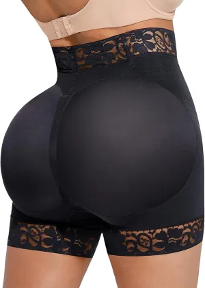 SHAPELLX Butt Lifting Shapewear For Women Tummy Control Faja Shaping Shorts Thigh Slimming Panties Mid Waisted Shaper
