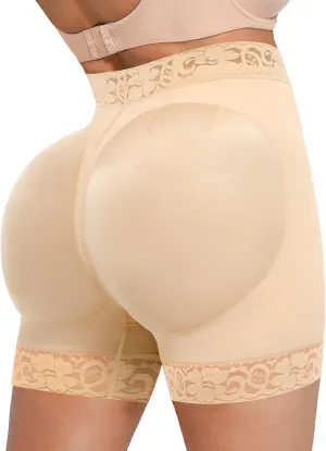 SHAPELLX Butt Lifting Shapewear For Women Tummy Control Faja Shaping Shorts Thigh Slimming Panties Mid Waisted Shaper