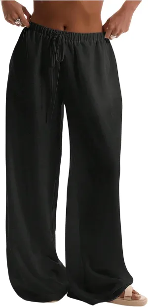 SHENHE Women's Green Wide Leg Palazzo Pants