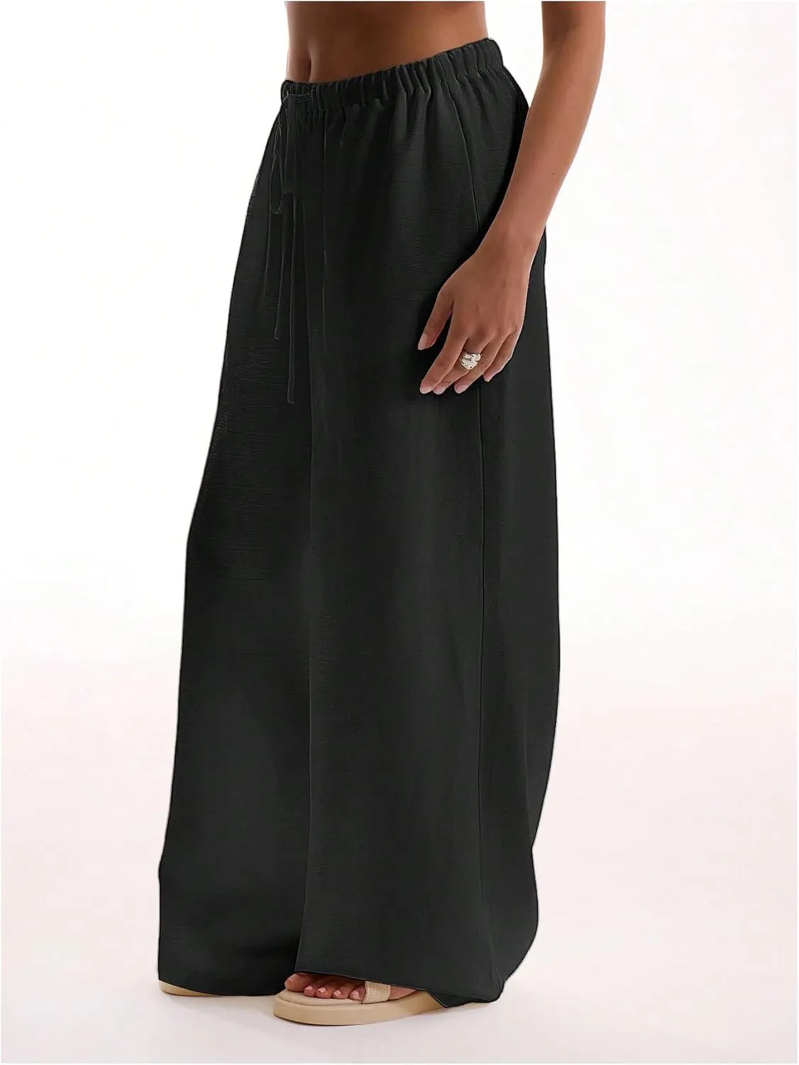 SHENHE Women's Green Wide Leg Palazzo Pants
