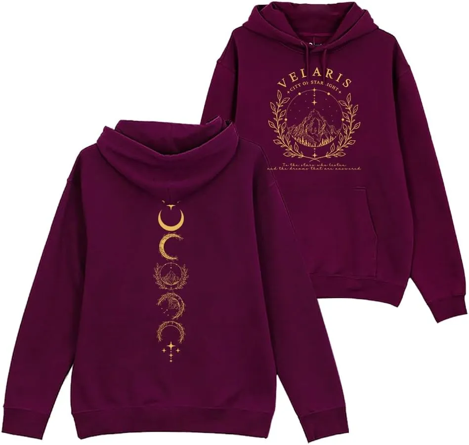 SPYRAMID Velaris City of Starlight Hoodie - The Night Court, ACOTAR, Velaris Sweatshirt