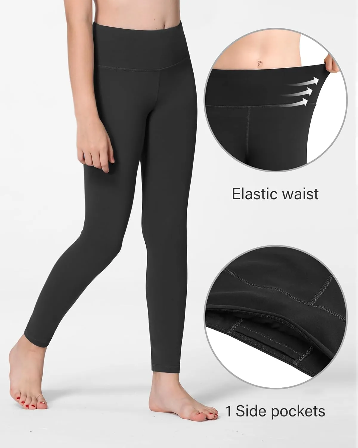 Stelle Girls Leggings Yoga Pants Youth Athletic Dance Running Active Tights Pack