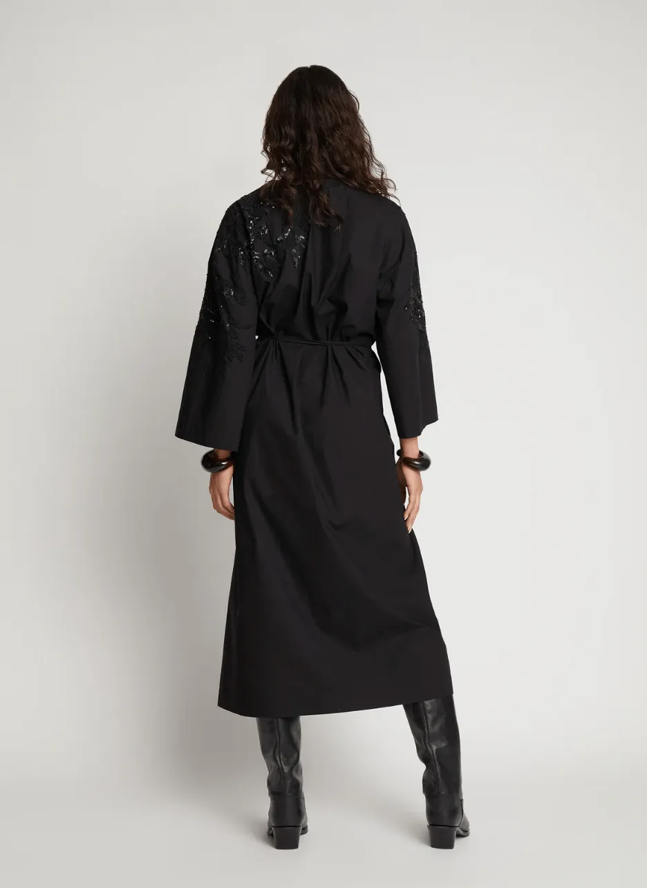 Syrus Black Beaded Dress