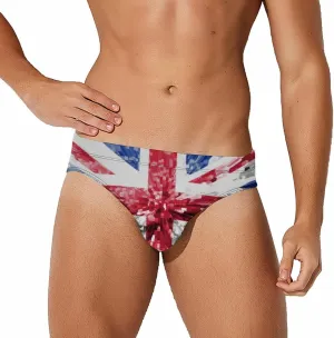 TAIZIYEAH American Flag Men's Swimwear Pants Swimming Trunk Board Shorts Swimsuits Pool